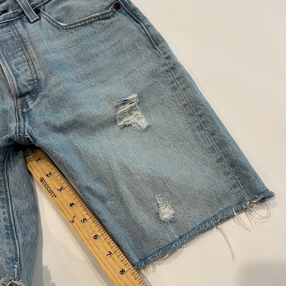 Levi's 501 Slouch jean Short Slouch Around size W25 - Picture 12 of 12